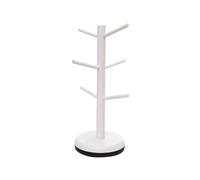 Navna Estante de exhibición de tazas de madera con varillas para colgar, soporte de madera para tazas, diseños de árboles, organizadores colgantes, estantes de almacenamiento de cocina, soporte de