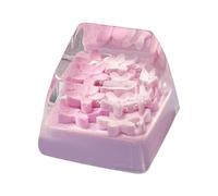 Navna Handicraftsman - Teclas de flores negras semitransparentes, resistentes al desgaste, accesorios de cambio mecánico, fácil instalación, teclas mecánicas transparentes