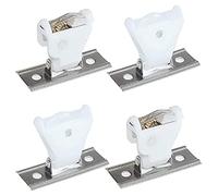 Navna Juego de 2 cierres de cordón de cortina de bambú, polea rodante para ventana y 2 piezas de núcleo de cobre, kit de cierre para persianas de ventana del hogar, kit de cortina de suministro de