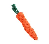 Navna Juguete realista de cuerda de algodón con diseños de zanahoria, fácil de usar, cuerda de algodón con forma de zanahoria, juguete para mascotas para masticar y jugar