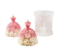 Navna Moldes de silicona para vestidos de novia, de grado alimenticio, para hacer jabón, chocolate, decoración del hogar, vestido de princesa para fundición de resina, jabón, caramelo, chocolate