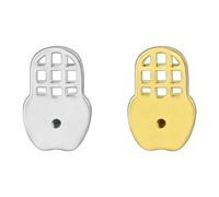 Navna Parte trasera de aretes de tono para joyas pesadas, ligeras pero fuertes para mantener los aretes verticales y correctamente alineados con soportes antideslizantes, One Size, como se describe