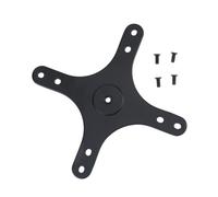 Navna Placa de puente de aluminio para patrones 75/100 | Centro roscado de 1/4 pulgadas, conexión de soporte de monitor pequeño, hardware de configuración de trípode, montaje rígido