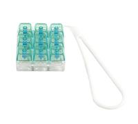 Navna Probador de interruptores mecánicos de teclado de 9 teclas, 9 teclas de clic con llavero de silicona para aliviar el estrés y decoración de oficina