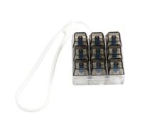 Navna Probador de interruptores mecánicos de teclado de 9 teclas, 9 teclas de clic con llavero de silicona para aliviar el estrés y decoración de oficina