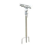 Navna Soporte multiusos para caña de pescar que proporciona un giro vertical semicircular y una base de trípode estable que funciona bien en arena, suciedad o soporte ajustable para caña de pescar
