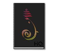 Navneet HQ Ganesha Series - Cuaderno devocional de oficina para uso personal y de oficina | Estuche + encuadernación de espiral | Línea única | Tamaño A5 - 21 cm x 14,8 cm | 192 páginas