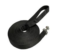 NavoX Correa de entrenamiento para perro, correa de nailon larga de 5 m, con mango acolchado para perros de seguimiento de obediencia (negro)