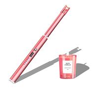 Navpeak Encendedor de vela de cuello largo a prueba de viento eléctrico Arco encendedor para estufa de gas, chimenea, barbacoa cocina parrillas (rojo rosa)