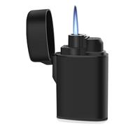 Navpeak Mini Linterna de Antorcha a Gas Butano, Resistente al Viento, de Llama de Chorro, Recargable de Bolsillo para Velas, Aire Libre, Fuegos Artificiales, Camping, Chimeneas, Estufas de Gas, Hornos