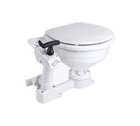 NAVPOWER Inodoro manual Compact Nautica con taza compacta, sistema Twist & Lock, desagüe confiable para barco, autocaravana y vehículos recreativos