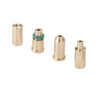 Navrange 4 en 1 adaptador de recarga de gas de latón para encendedor S T Dupont amarillo/rojo/verde/azul tapas adaptador de recarga DIY