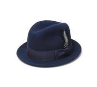(Navy blue) Adult Trilby Hat Comfortable French Style Ribbon Hat Band Hat Adult Festival Party Festival Formal Gathering Fedoras Hat Y
