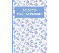 Navy Blue Floral Daily Planner - 120-Page Undated Journal for Students and Professionals | Track Mood, Meals, Fitness in a Stylish 6x9 Organizer