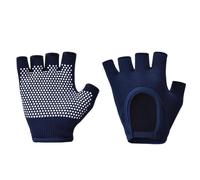 (Navy blue) Pilates Gloves Fitness Gloves Breathable Cycling Gloves Gym Gloves Training Gloves Sports Gloves for Dance Sport Yellow