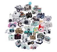 Navy Peony Pegatinas de Cámara Vintage (35 uds) - Para Scrapbooks, Fotografía