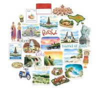 Navy Peony Pegatinas de Viaje Espirituales a Bali (29 uds) - Para Scrapbooks, Diarios