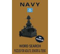 Navy Word Search Puzzle Book: Word Searches with Easy to Read Print about Navy, Armed Forces, Army and More | 6x9 inches, 110 pages | 50+ Puzzles... Gift for Vacations, Holidays and Free Times.