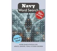 Navy Word Search Puzzle Book: Word searches with easy to read print about the Navy, the Fleet, Convoys at sea and More. 6x9 inches, 110 pages. 50+ puzzles… Gift for Vacations, Holidays and Free Times.