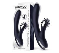 Navyspace Vibrador con Lenguas Rotadoras Azul de Intoyou