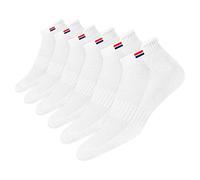 NAVYSPORT 6 Pares Calcetines Tobilleros Deporte Hombre Mujer Calcetines Algodón Running Ciclismo CrossFit, (Blanco, EU 43-46)