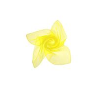 NAVZA® Hermosa bufanda de gasa cuadrada con cuello suave para mujer - 50s 60s retro varios colores ligero creativo y uso vestido de noche, amarillo, talla única