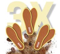 Nawemo® Plantillas de posos de café, paquete de 3 unidades, transpirables contra el sudor y aroma a café, talla 45