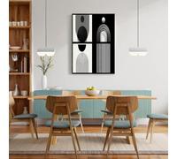 NAWVNMI Cuadros Decorativos, 40x60cm Laminas para Cuadros de Lienzo Arte Moderno Lineal Cartel Impresión Arte Minimalismo Abstracto Decoraciones para Salón Pared Pasillo, Sin Marco