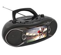 NAXA Electronics NDL-287 - Pantalla LCD de 7 Pulgadas, Bluetooth, DVD, Boombox y TV, Compatible con Tarjetas de Memoria SD/USB/SDHC, Color Negro