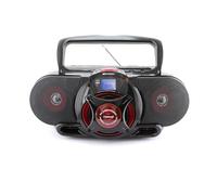 NAXA Electronics NPB-273 - Reproductor/grabadora de Casete estéreo portátil con Bluetooth, MP3/CD Am/FM con subwoofer y Entrada USB Boombox