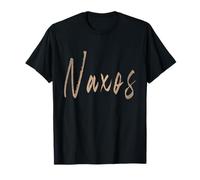 Naxos Grecia Diseño Elegante Vintage Camiseta