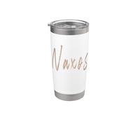 Naxos Grecia Diseño elegante vintage Vaso térmico de acero inoxidable de doble pared