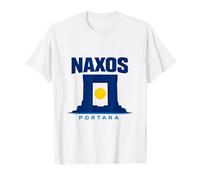 Naxos Portara Silueta Islas Griegas Viajes Camiseta
