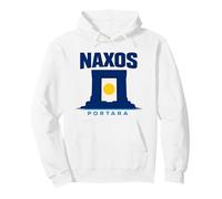 Naxos Portara Silueta Islas Griegas Viajes Sudadera con Capucha