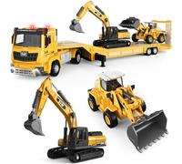 Naxudcoo Juguetes para niños de 3 a 7 años: juguete de excavadora, juguete para niños pequeños, juguetes de vehículos de construcción para niños de 3, 4, 5, 6, 7 años como regalo