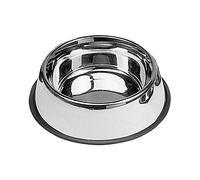 NAYECO 06889 Comedero Acero INOX Antideslizante 0,45 L, 19 Cm