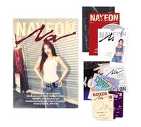 NAYEON - 2nd Mini album [NA] (C Ver.) Out Box + CD-R + Envelope + Postcard + Photobook + Hang Tag + Photocard + Track Sticker Pack + Mini Book + Folded Poster + 2 Extra Photocards