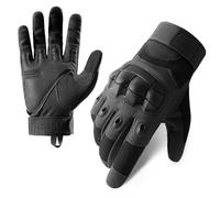 Nayubo Guanti da Moto per le Donne Degli uomini Guanti da Ciclismo con guscio Duro Knuckle Protezione Full-Finger Guanti per gli Sport all'aria Aperta Equitazione Lavoro (Nero)