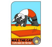 Naz the Cat Flips High on the Mat: A Gymnastics Story About Practice, Perseverance, and Confidence (Naz the Cat Sports Adventures)
