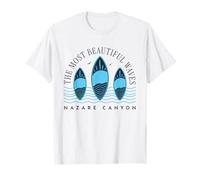 Nazare Big Wave Surfing Surf in Portugal Men Women Surfer Camiseta