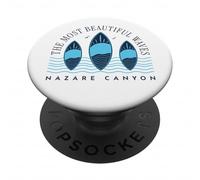 Nazare Big Wave Surfing Surf in Portugal Men Women Surfer PopSockets PopGrip Adhesivo