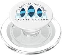 Nazare Big Wave Surfing Surf in Portugal Men Women Surfer PopSockets PopGrip para MagSafe