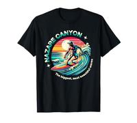 Nazare Biggest Wave Surfing Surf in Portugal Men Surfer Camiseta