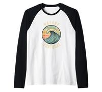 Nazare Portugal Beach Souvenir Viajes portugueses Hombres Mujeres Camiseta Manga Raglan