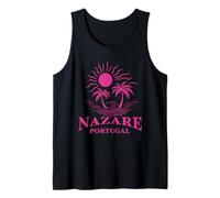 Nazare Portugal Beach Souvenir Viajes portugueses Hombres Mujeres Camiseta sin Mangas