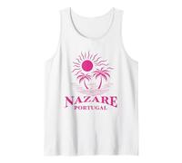 Nazare Portugal Beach Souvenir Viajes portugueses Hombres Mujeres Camiseta sin Mangas