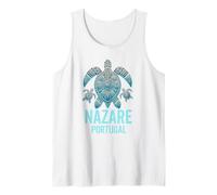 Nazare Portugal Beach Souvenir Viajes portugueses Hombres Mujeres Camiseta sin Mangas