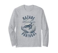 Nazare Portugal Beach Souvenir Viajes portugueses Hombres Mujeres Manga Larga