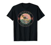 Nazare Portugal Surf I Retro Surf I Nazare Surfer Camiseta