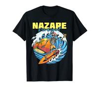 Nazare Portugal Surf I Retro Surf I Nazare Surfer Camiseta
